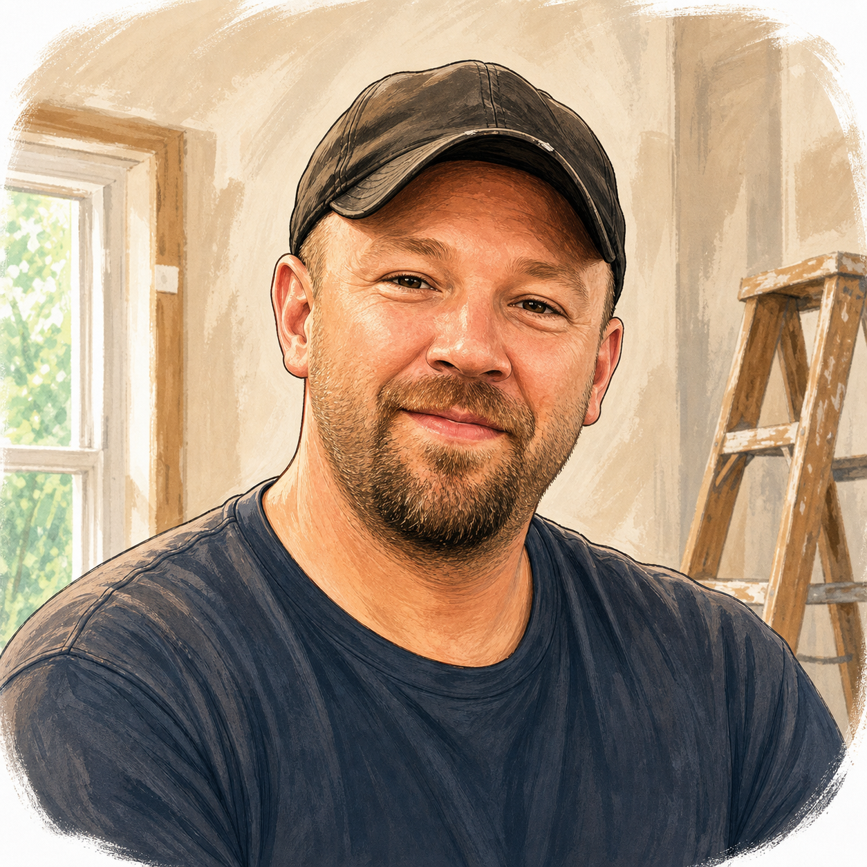 Caricature portrait of Mike