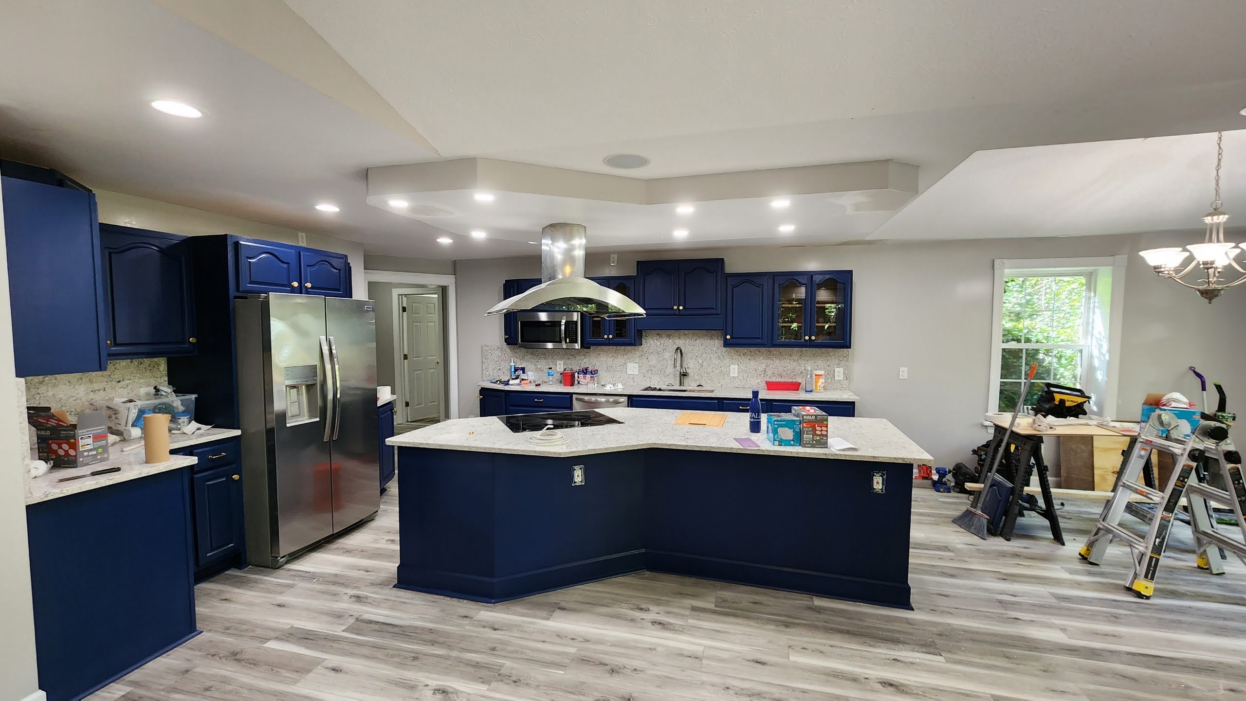 Finished kitchen remodeling work